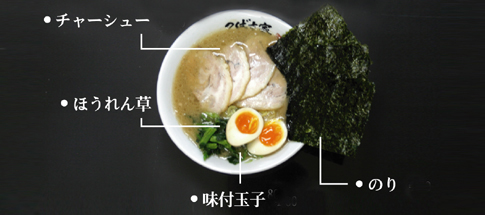 横浜家系ラーメンつばさ家のスープ・麺・具・トッピング